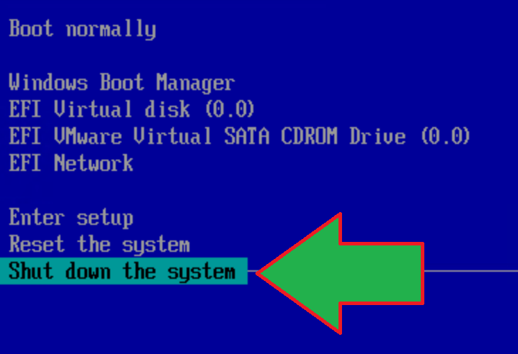 Solución al error arranque Boot Manager EFI en Windows Server 2022 tras actualizar