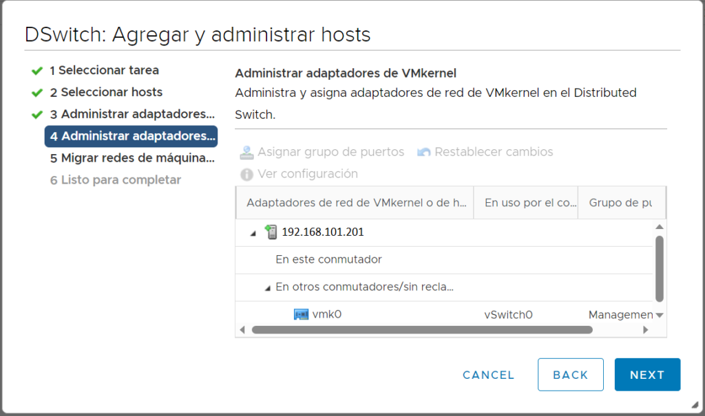 Agregar host ESXi al clúster VMware vCenter Server