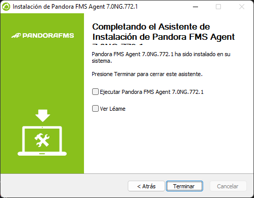 Instalar agente de Pandora FMS en equipo Windows