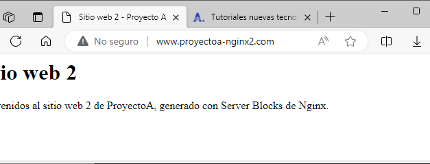Configurar multisitio en servidor web Nginx con Server Blocks