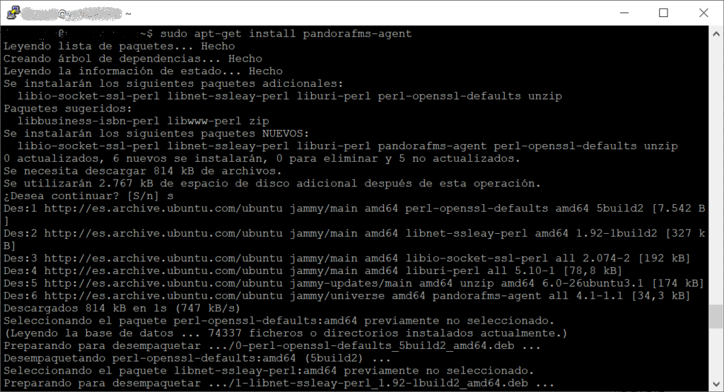 Instalar Pandora FMS Agent en Linux Ubuntu Server 22