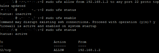 Activar cortafuegos ufw en Linux Ubuntu Server 22.04 y permitir conexiones SSH