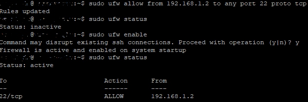Activar el cortafuegos ufw en Linux Ubuntu Server 22.04
