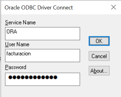 Probar conexión ODBC con Oracle