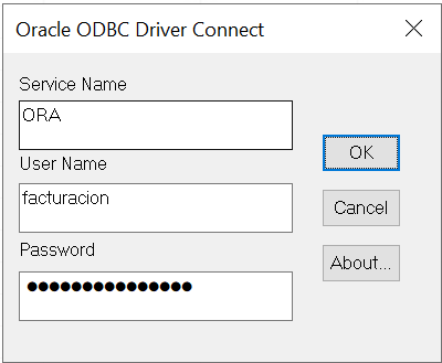 Probar conexión ODBC con Oracle