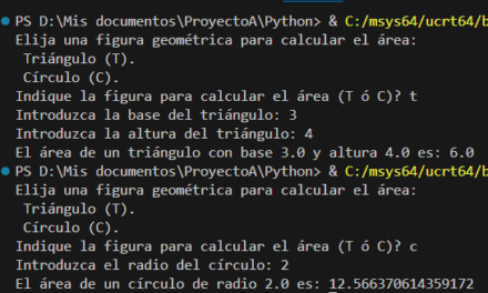 Enunciado y solución de ejercicios resueltos en Python minutos áreas y mínimo máximo lista de números
