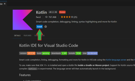 Desarrollar y compilar aplicación Kotlin con Visual Studio Code