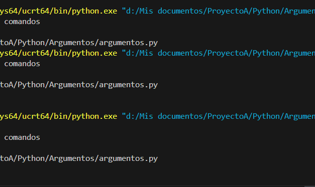 Trabajar con parámetros (argumentos) por línea de comandos con Python