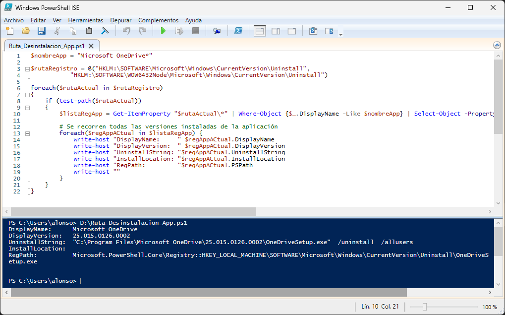 Desinstalación silenciosa/desatendida de varias aplicaciones