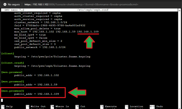 Agregar y eliminar un monitor Ceph en Proxmox VE de forma manual
