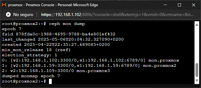 Agregar un monitor de Ceph de forma manual en clúster Proxmox VE