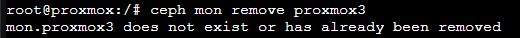 Eliminar un monitor de Ceph de forma manual