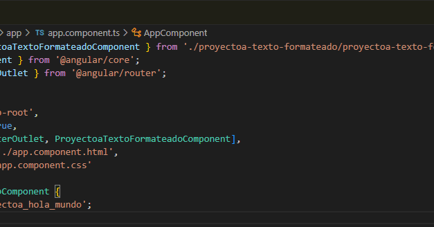 Crear y usar un componente en Angular