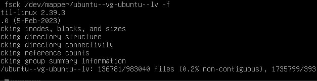 Reparar arranque de Linux con error en disco duro