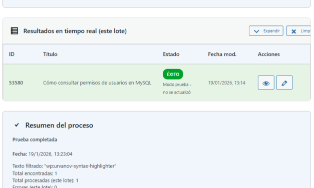 Desarrollo de plugin para WordPress Reprocesador de Contenido