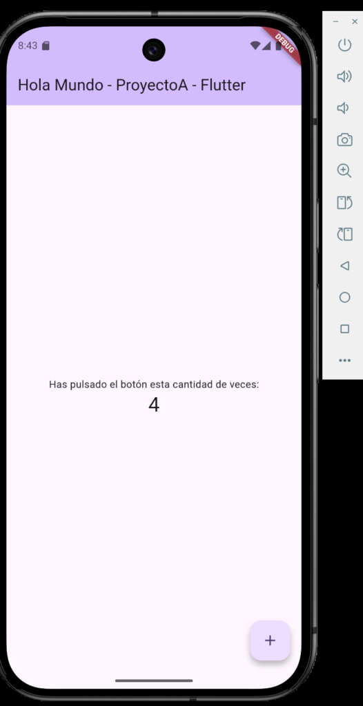 Ejecutar app Flutter en dispositivo emulador Android