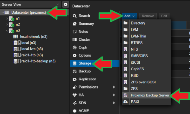 Servidor de Backup Proxmox (PBS) sobre ZFS