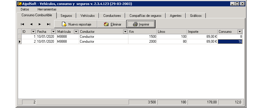 AjpdSoft Vehículos, consumo y seguros Instalador 32 bits